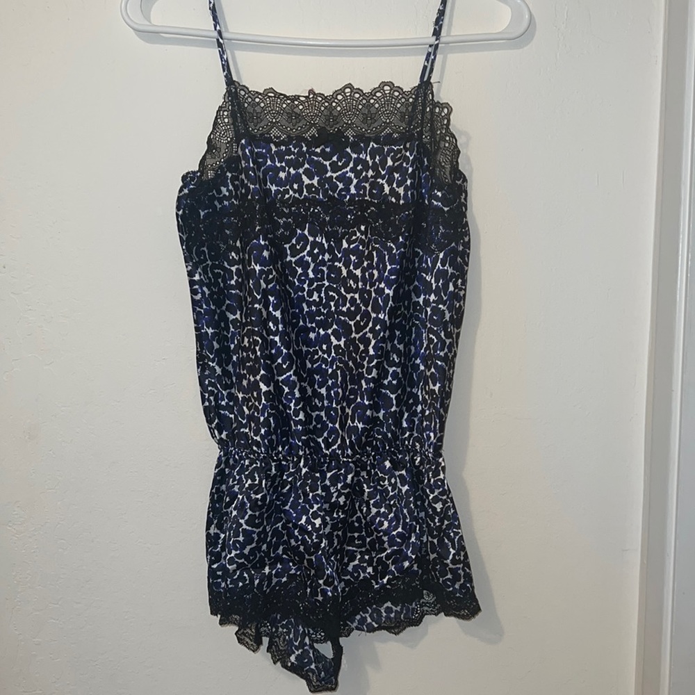 Victoria’s Secret Cheetah Satin Lingerie Romper